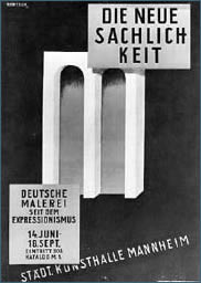 Neue Sachlichkeit 1925 exhibition poster