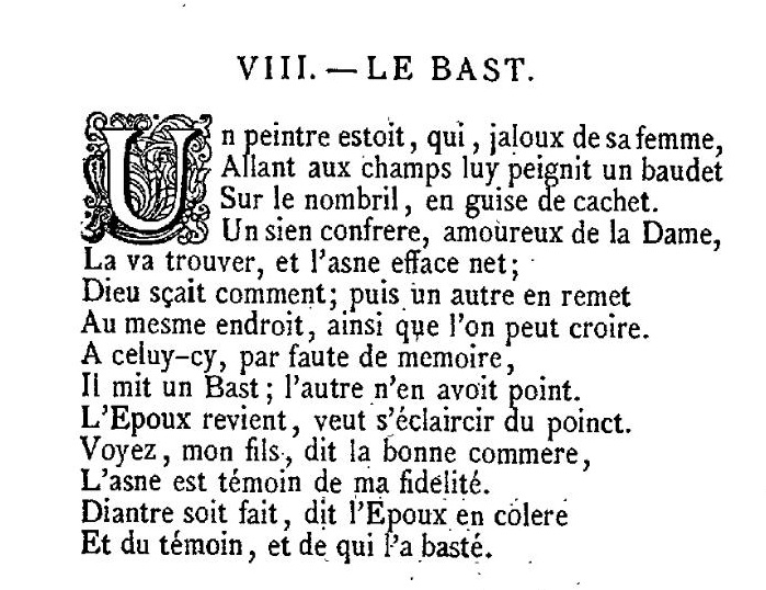 "Le Bast" by Jean de La Fontaine