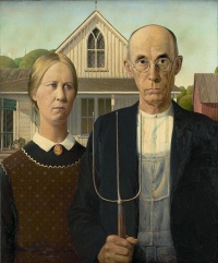 American Gothic (1930) by Grant Wood