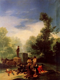 Stagecoach Hijacking (1787) by Francisco Goya