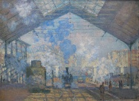 Gare Saint-Lazare (1877) by Claude Monet