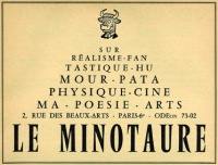 Logo of Le Minotaure by Maurice Henry