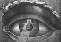 Claude Nicolas Ledoux has the best public domain eye. The best in the non-public domain area is the eye from Bunuel's An Andalusian Dog.