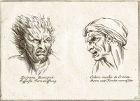 Illustration in a 19th century book about physiognomy