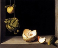 This page Food web is part of the food series.Illustration: Quince, Cabbage, Melon and Cucumber (1602) by Juan Sánchez Cotán