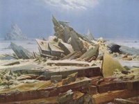 The Polar Sea (The destroyed hope) (1824)  by Caspar David Friedrich 