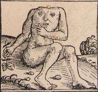 Blemmyes from Hartmann Schedel's Nuremberg Chronicle (1493)
