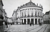 Historic photo of the Bourla Theatre in Antwerp