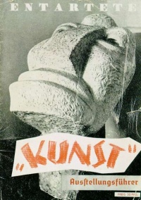 Cover of the catalogue of the Nazi "Degenerate Art Exhibition" (1937)