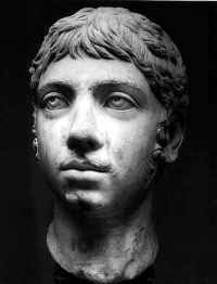 Elagabalus (ca. 203 – March 11, 222), also known as Heliogabalus or Marcus Aurelius Antoninus, was a Roman emperor. He was known for perverse and decadent behavior with regard especially to sex, religion, and food. Due to these associations with Roman decadence, Elagabalus became something of a hero to the Decadent movement in the late 19th century.  
