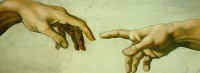 Hands of God and Adam (1500s) by Michelangelo