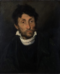 Portrait of a Kleptomaniac (1822) by  Théodore Géricault