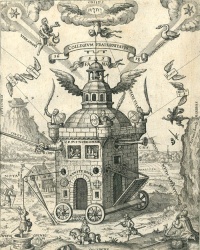 Illustration to the Speculum Sophicum Rhodostauroticum (1618) by Teophilus Schweighardt Constantiens
