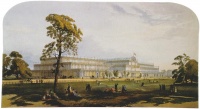 The usage of new materials such as iron, steel, concrete and glass is ascribed an important place, with the Crystal Palace by Joseph Paxton to house the Great Exhibition of 1851. Historians have seen the Crystal Palace as a reaction to the eclecticism and "poor taste" of the Victorian Era fuelled by the possibilities of the Industrial Revolution.