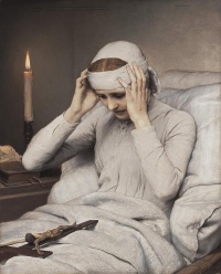 This page Religious ecstasy is part of the mysticism series. Illustration: The Ecstatic Virgin Anna Katharina Emmerich by (1885) by Gabriel Cornelius von Max
