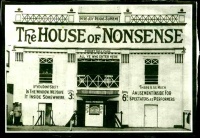 This page Amusement park is part of the nonsense series.Illustration: House of Nonsense (1911), one of Blackpool's funhouse attractions